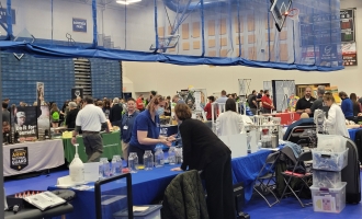 Vendor booths at the CCRESA career expo